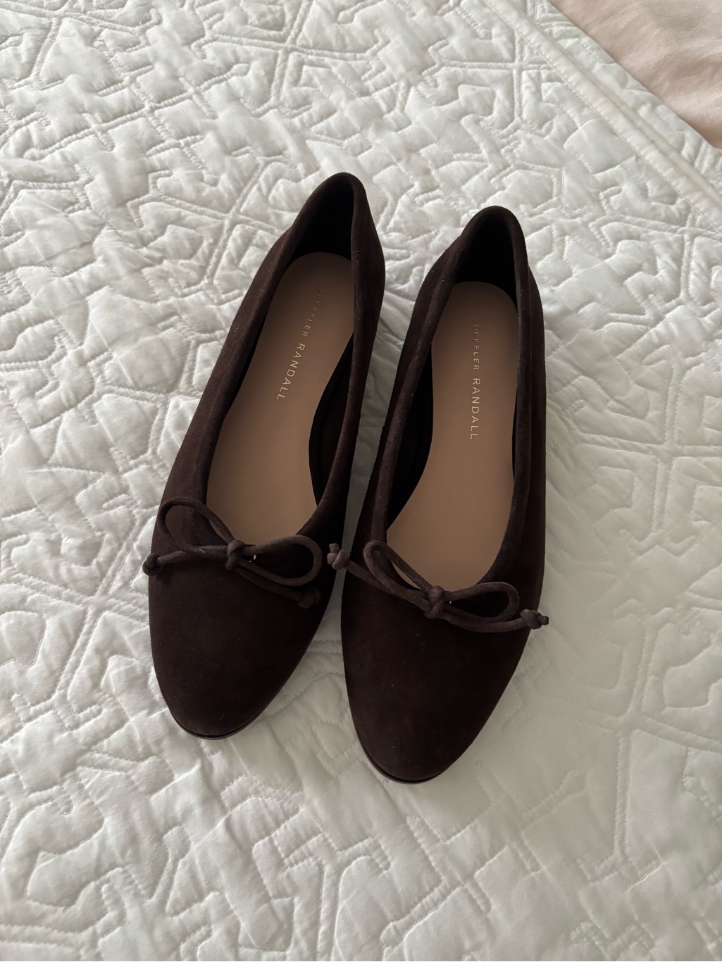 Loeffler Randall Noelle Brown Suede Bow Ballet Flats. — image 2 of 8